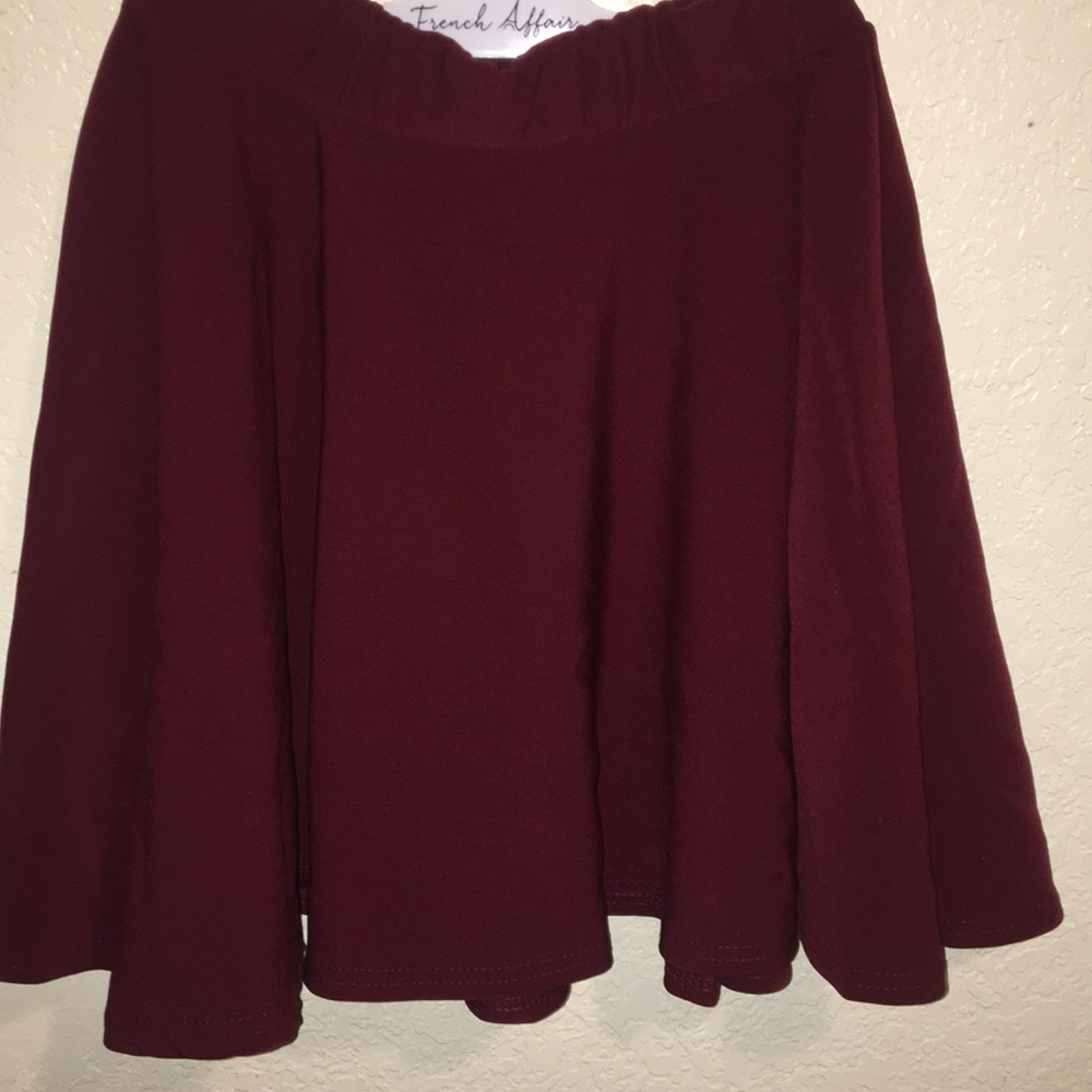 Maroon skater skirt